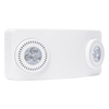 Luz de Emergencia Dual LED / 520 lúmenes / Uso Rudo / Cubierta ABS UL 5VA / Batería 9.6V 3Ah / 90 min Autonomía / Montaje Pared o Techo