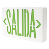 Letrero LED de Emergencia SALIDA / Voltaje Dual 120/240 VAC / Montaje Universal / Batería Ni-Cd Incluida