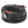 Cable Coaxial (BNC RG59) + Alimentación / SIAMES / 30 Metros (98.43 Pies) / 100% COBRE / Para Cámaras 4K / Uso Interior y Exterior