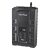 UPS de 825 VA/450 W, Topología Línea Interactiva, Entrada 120 Vca NEMA 5-15P, Tipo Gabinete Compacto, Con 8 Tomas NEMA 5-15R