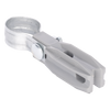Aislador de Paso o Esquina con Abrazadera / 1 Pulgada (25 mm) / Resina Virgen 100% / Anti-Arqueo / Acero Galvanizado / Poste Cerco Eléctrico