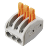 Conector Compacto para 1 Cable de Entrada 2 Cables de Salida / Cables Compatibles 12AWG-28AWG