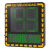 Radar Medidor de Velocidad / Pantalla LED / Detección en Tiempo Real / Rango de Detección de 100 Mts / Hasta 32 Objetivos Detectados / IP66 / Ethernet