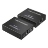 Kit EXTENSOR USB 2.0 de 4 Puertos para Distancias de Hasta  150 m | Soporta USB 2.0, USB 1.1 y USB 1.0 | UTP Cat 5e/6/6a/7 | Soporta Switch Gigabit | Ideal para Cámaras WEB, Impresoras, Escáner, Memorias, Mouse, etc.