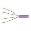 Bobina de Cable Blindado F/UTP de 4 Pares, Z-MAX, Cat6A, Soporte de Aplicaciones 10GBase-T, LS0H (Libre de Gases Toxicos), Color Violeta, 305 Metros (1000 Pies)