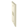 Placa de Pared Vertical, Salida Para 2 Puertos Keystone, Color Marfil