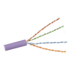 Bobina de Cable U/UTP de 4 Pares, Z-MAX, Cat6A, Soporte de Aplicaciones 10GBase-T, LS0H, Color Violeta, 305 Metros (1000 Pies)