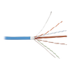 Bobina de Cable Blindado F/UTP de 4 Pares, Z-MAX, Cat6A, Soporte de Aplicaciones 10GBase-T, CMR (Riser), Color Azul, 305 Metros (1000 Pies)