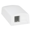 Caja de Montaje en Superficie, Para 2 Módulos Keystone, Color Blanco