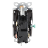 Apagador de pared Claro de 3 vías tipo paleta, 15 A, 120/277 V, para cargas generales de iluminación y motores, color blanco brillante