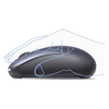 Mouse Inalámbrico 2.4G 800/1200/1600/2400 DPI | Función de 3 botones | Alcance 10m | Silencioso |  Ergonómico | Anti-caída y Anti-interferencias | Batería Alcalina AA incluida  | Midnight Blue.
