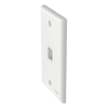Placa de Pared Vertical, Salida Para 1 Puerto Keystone, Color Blanco