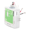 Módulo de relevador inalámbrico PowPak con Softswitch para cargas de iluminación de propósito general, 16 A, 120/277 V, Clear Connect RF, compatible con hub Vive