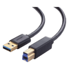 Cable USB-A 3.0 macho a USB-B macho / Ideal para Impresora, Escáner, Pianos, Barras de sonido, etc. / Plug & Play / Compatibilidad Universal / 2 metros