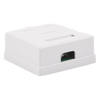 Caja de Pared con Jack UTP Cat5e y Jack RJ11 Telefónico