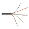 Bobina de Cable UTP Cat6, 23 AWG de 4 Pares, Alto Desempeño, PVC (CMR), 305 Metros (1000 Pies) Reelex (Color: Gris)