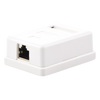 Caja de Pared con 1 Puerto Keystone, Incluye Jack STP Cat5e