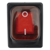 Interruptor tipo Switch con Led Color Rojo / IP65 / Diseño Industrial / NO, COM, NC / Terminales tipo F1
