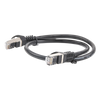 Cable de Parcheo FTP Cat6 - 0.5 Metros (1.64 Pies) - Negro
