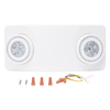 Luz de Emergencia Dual LED / 520 lúmenes / Uso Rudo / Cubierta ABS UL 5VA / Batería 9.6V 3Ah / 90 min Autonomía / Montaje Pared o Techo