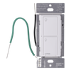 Interruptor de pared inteligente on/off Caseta Wireless, voltaje dual 120/277 V, 5 A en LED, sin cable neutro, compatible con controles Pico y Smart Bridge