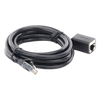 Cable de Extensión Cat6 RJ45 F/UTP / Macho a Hembra / 2 Metros (6.56 Pies) / Método de Conexión 568B / Velocidad de Transmisión 1000Mbps / Ancho de Banda del Canal 250MHz / Caja de Cobre / Negro