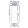 Apagador de pared Claro unipolar tipo paleta, 15 A, 120/277 V, para cargas generales de iluminación y motores, color blanco brillante