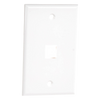 Placa de Pared de 1 Puerto, Keystone, Color Blanco
