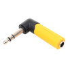 Conector Estéreo | 1/4in - 1/4in | Conector de angulo recto | Adaptador de Carcasa de Plastico