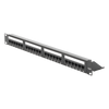 Panel de Parcheo de Impacto (110) UTP de 24 Puertos Cat6, 19 Pulgadas (48.26 cm), con Barra para Organizar Cable