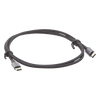 Cable USB-C a USB-C | 1 Metro (3.28 Pies) | Transferencia de Datos de 480 Mbps | Carga Rápida de Hasta 60W | QC 4.0/3.0/2.0 | PD3.0 | FPC | AFC | Protección Integrada | Caja de Aluminio | Nylon Trenzado | Color Negro