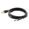 Cable USB-A 3.0 a  USB-A 3.0 / 1 Metro / Macho a Macho / Conector Niquelado / Núcleo de Cobre Estañado / Blindaje Múltiple / Velocidad 5Gbps / No Requiere Controlador / Compatible con USB2.0 Y USB 1.1