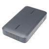 Power Bank de 20000mAh | 3 Salidas 100W Max. | USB-A + 2 USB-C | PD 3.0 | QC3.0 | FCP | SCP | Pantalla Inteligente | Carcasa Ignifuga | Color Gris | Incluye Cable USB de 50cm | Carga tu Laptop de Manera Segura.