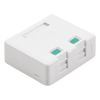 Caja de Pared con 2 Puertos Keystone, No Incluye Jacks