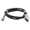 Cable USB-C 3.1 a HDMI 4K | 1.5 Metros (4.92 Pies) | Compatible con Thunderbolt 3 & 4 | Adaptador Tipo-C a HDMI | 4k@60Hz | Soporta Modo Espejo y Modo Extendido | Carcasa de Aluminio | Nylon Trenzado | Conector Niquelado | Blindaje Multicapa