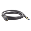Cable Extensor USB 3.0 / 1 Metro / Macho-Hembra / 5 Gbps / Ultra Durabilidad / Núcleo de cobre estañado 28/22 AWG / Blindaje interior múltiple / Ideal para teclado, mouse , etc.