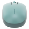 Mouse Inalámbrico 2.4G 800/1200/1600/2400 DPI | Función de 3 botones | Alcance 10m | Silencioso |  Ergonómico | Anti-caída y Anti-interferencias | Batería Alcalina AA incluida  | Color Green.