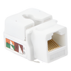 Módulo Jack Keystone Cat5e con Terminación 110 (Punchdown) para Faceplate - Color Blanco