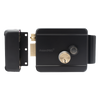 Cerradura Eléctrica con Botón de Salida / Incluye Llave  / Exterior / Izquierda / Color Negro