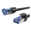 Cable Ethernet Cat8 CLASS F/FTP Redondo con Malla de Nylon 2 Metros (6.56 Pies)