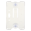 Porta tarjeta de plastico ABS / Transparente / Compatible con tarjetas ACCESSCARDEPC / PROCARDX o Formato CR80
