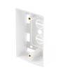 Caja de Pared Universal, Color blanco, Para montaje con Placas de Pared