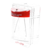 Cubierta Protectora Serie Stopper II® De Policarbonato, Con Bocina, Espaciador Transparente, Montaje en Superficie, Etiqueta en Inglés