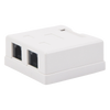 Caja de Pared con Jack UTP Cat5e y Jack RJ11 Telefónico