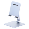 Soporte de Aluminio para IPad & Tablet | Plegable |Angulo Ajustable de 180° y 270° | Base Antideslizante | Protección  de Silicona | Amplia Compatibilidad con dispositivos de 7.9'' a 12.9'' | Aluminio Solido | Color Gris