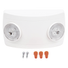 Luz de Emergencia LED / Doble LED 1W 150 lúmenes / Batería Ni-Cd 3.6V 900mAh / 90 min Autonomía / Voltaje Universal 127-240 VAC / UL 5VA / Blanco