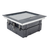 Caja de Piso para Dos Módulos Universales (Socket M2), para Alimentación Eléctrica y Redes de Datos (11000-33401) No Incluye Faceplates