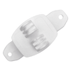 Aislador de Paso Blanco Reforzado para Cercos Eléctricos / Aislamiento hasta 18 kV / Resistente a Clima Extremo / Polipropileno y Policarbonato