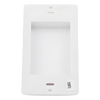 Inserto ciego estilo Designer para cubrir espacios sin usar en placas de pared Lutron Claro y Satin Colors, instalación a presión sin tornillos, color blanco brillante