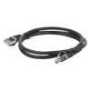 Cable de Parcheo FTP Cat6 - 1.0 Metro (3.28 Pies) - Negro